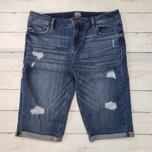 New York & Co Bermuda Style Jean Shorts Size 6